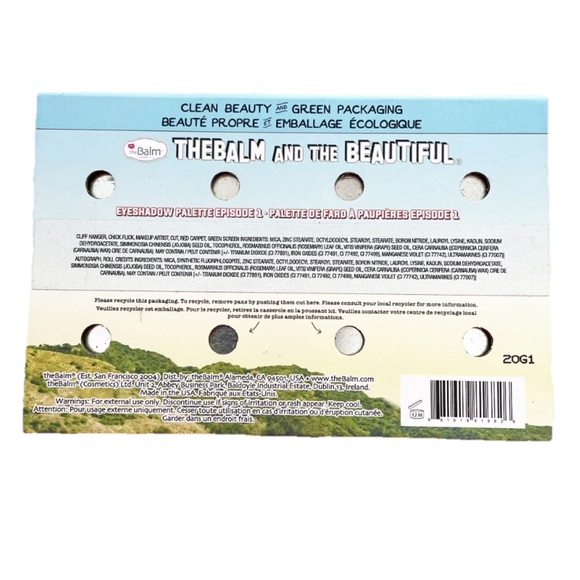 theBalm And The Beautiful Eyeshadow Palette Episode 1 Clean Beauty 8 Shades - Picture 3 of 4